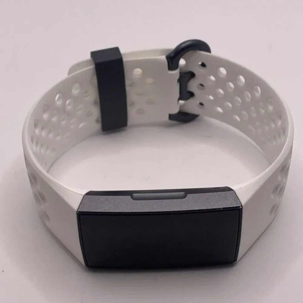 Fitbit Charge 3 FB410GMWT Unisex White Heart Rate Monitor Activity Tracker QU60